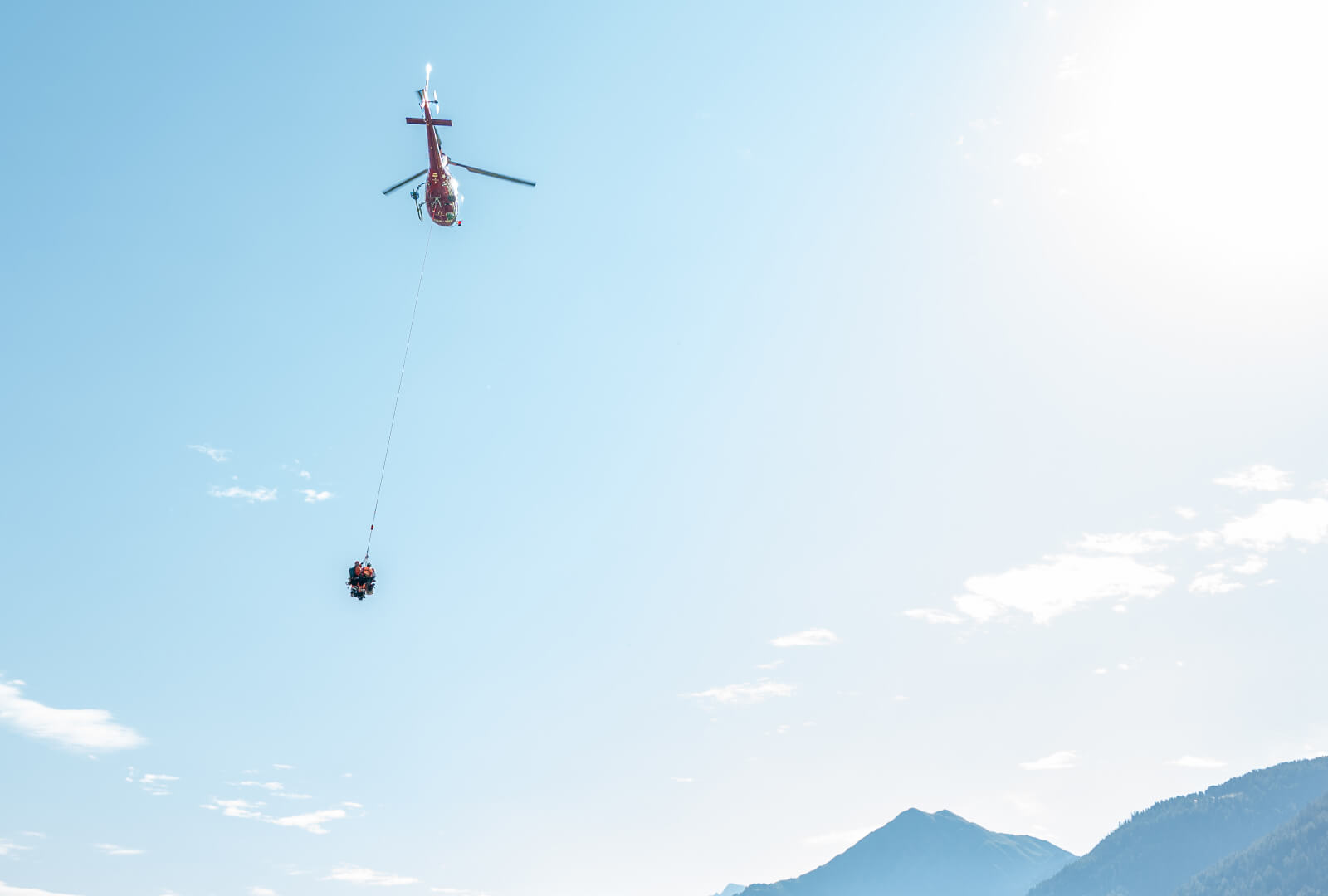 Helikopter-Menschen
