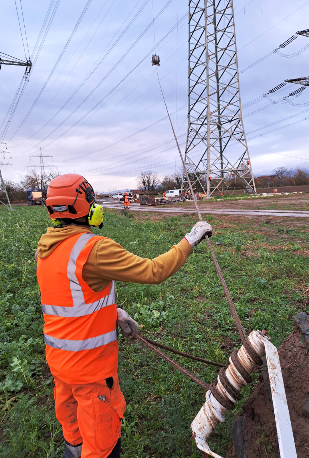 Seilbremse im Einsatz 